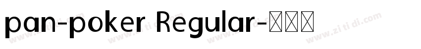 pan-poker Regular字体转换